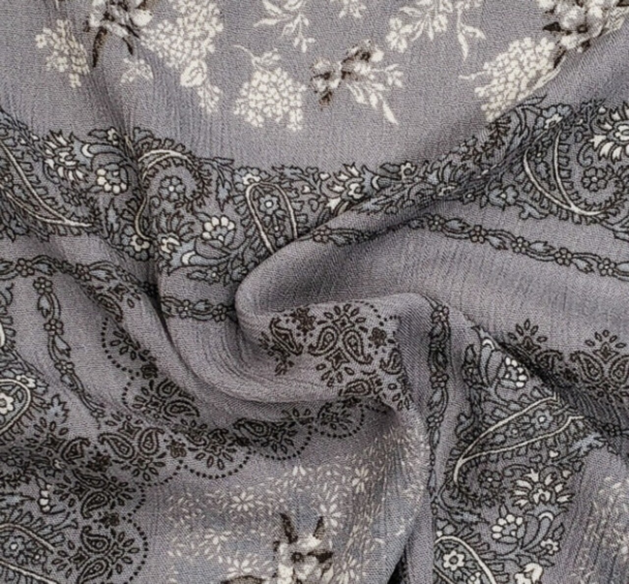 1 Yard Dune Rayon Crinkle Fabric Soft and Airy Textile for Blouses Dresses 50/52 Inch Width